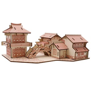 Đồ chơi lắp ráp gỗ 3D Mô hình Nhà Giang Nam A