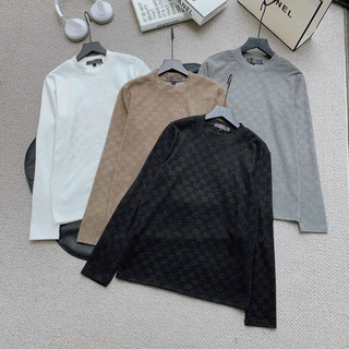 Áo giữ nhiệt nam lót lông họa tiết đẹp cổ 3 phân, áo ấm giữ nhiệt nam dày dặn Quảng Châu A02