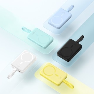 Sạc dự phòng không dây OS-Baseus Magnetic Mini Wireless Fast Charge Power Bank 10000mAh 30W (Kèm cáp sạc C to C, 30cm)