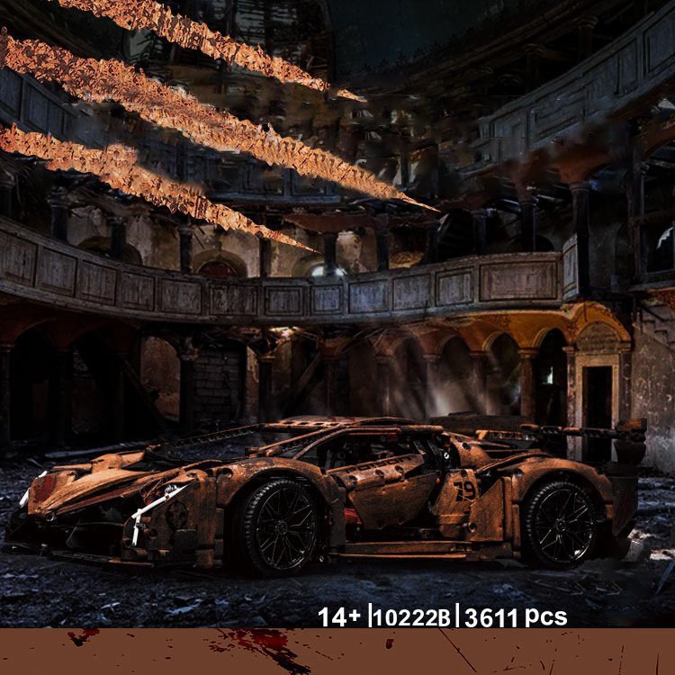Nonlego Technic Mô Hình Xe Lambo Veneno 10222 Và 10222B  Tỷ Lệ 1:8 Đồ Chơi Lắp Ráp 3611 Pcs Fullbox