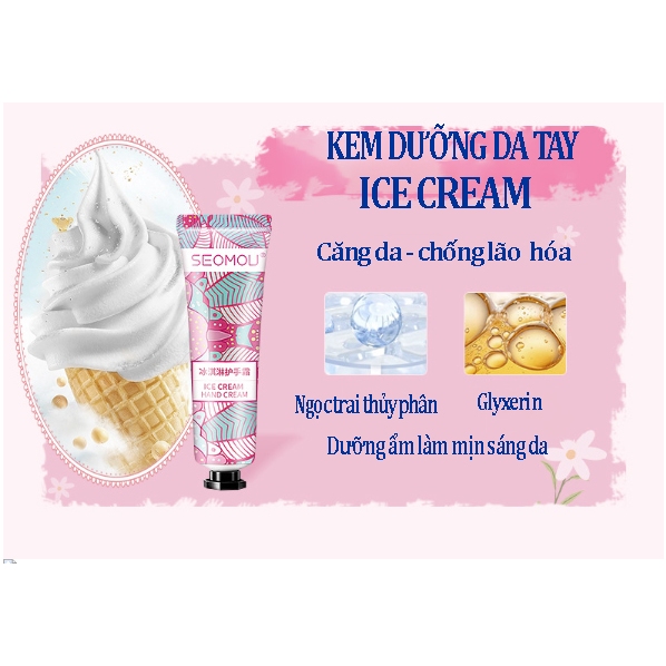 SET QUÀ TẶNG HỘP 5 TUÝP Kem dưỡng da tay SEOMOU dưỡng ẩm chống khô da hàng nội địa Trung Bigsalemart M33