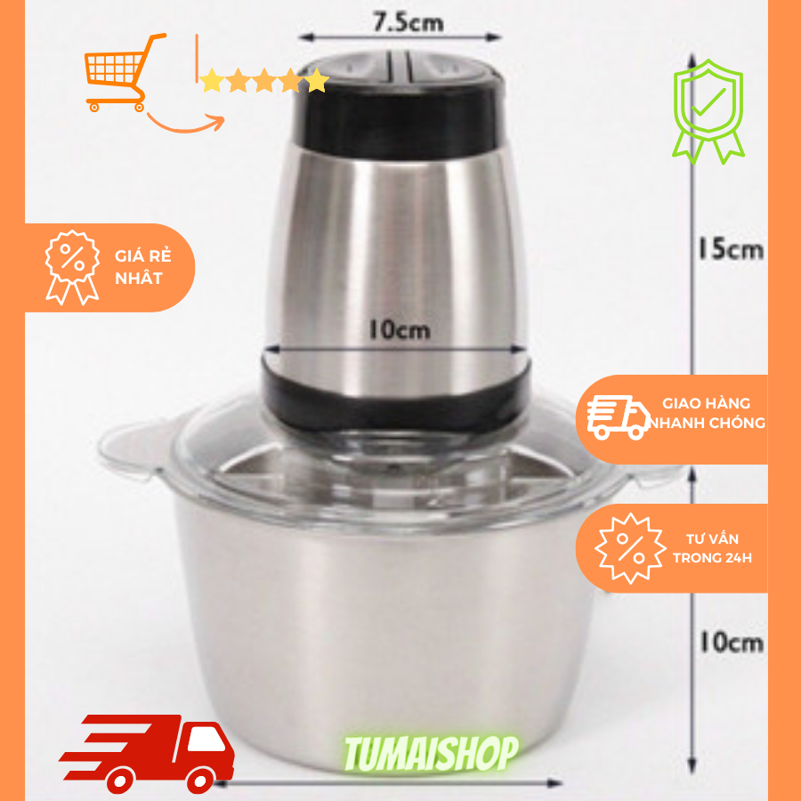 máy xay thịt 2L ( xay gia vị ) Tumaishop