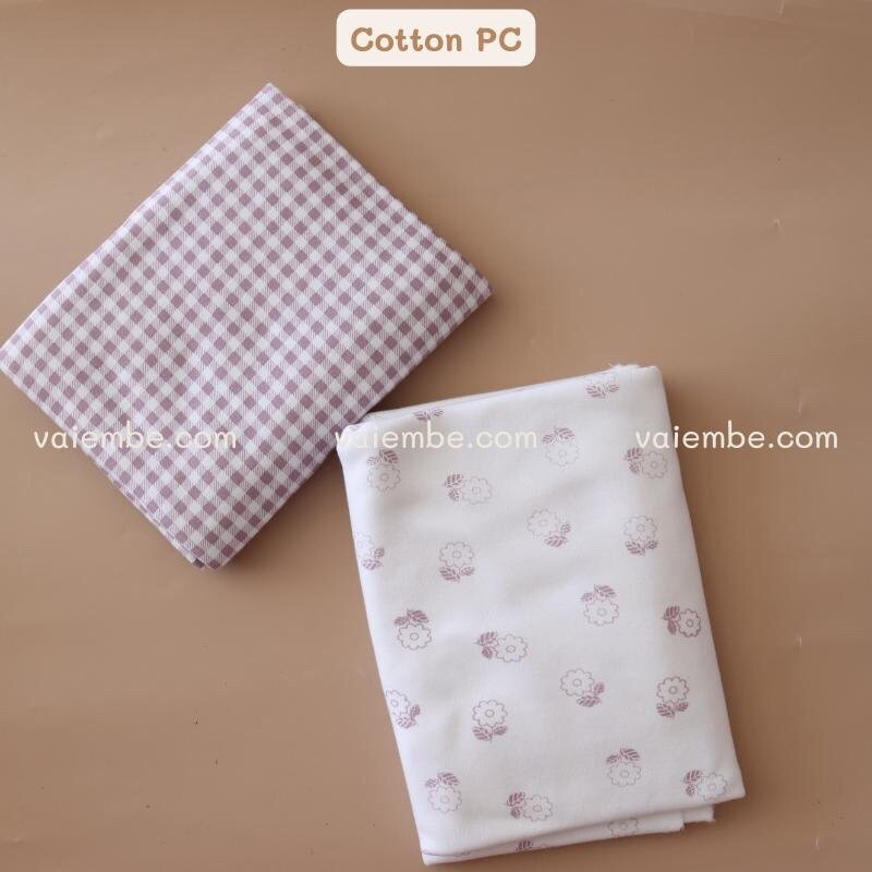 Vải thun Cotton PC  Moimoln Hàn Quốc may thu đông cho mẹ và bé