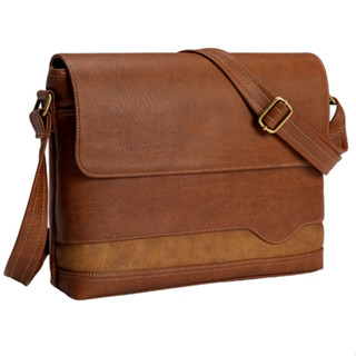 Cặp da văn phòng nam đeo chéo Zenka đựng ipad, đựng vừa laptop 13 inch lịch sự, sang trọng_ZIP04_2