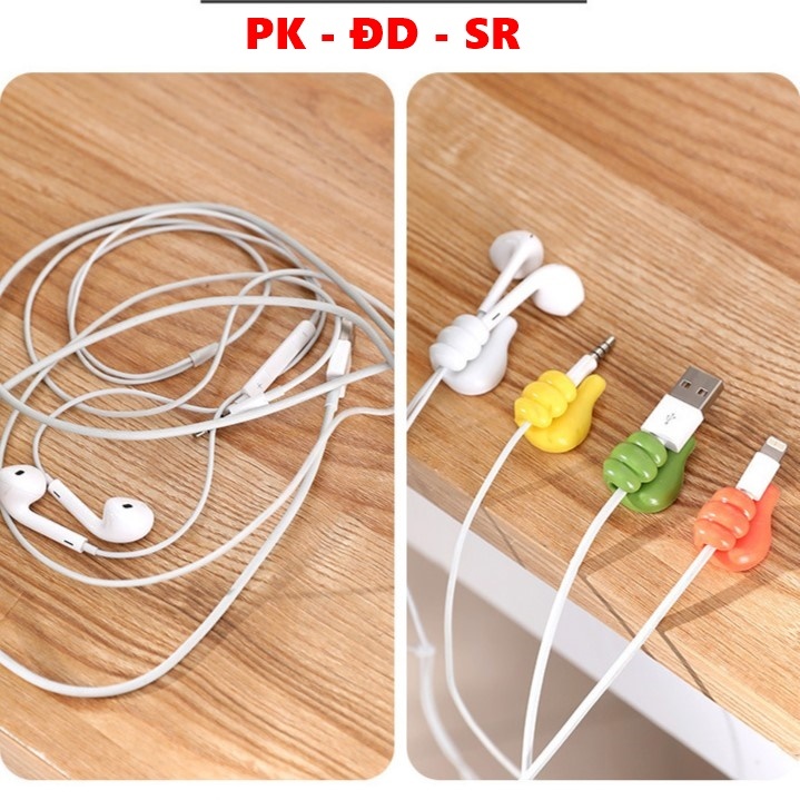 Móc Dán Tường Treo Đồ, Kẹp Giữ Cáp Sạc, Tai Nghe Hình Bàn Tay - Siêu Rẻ