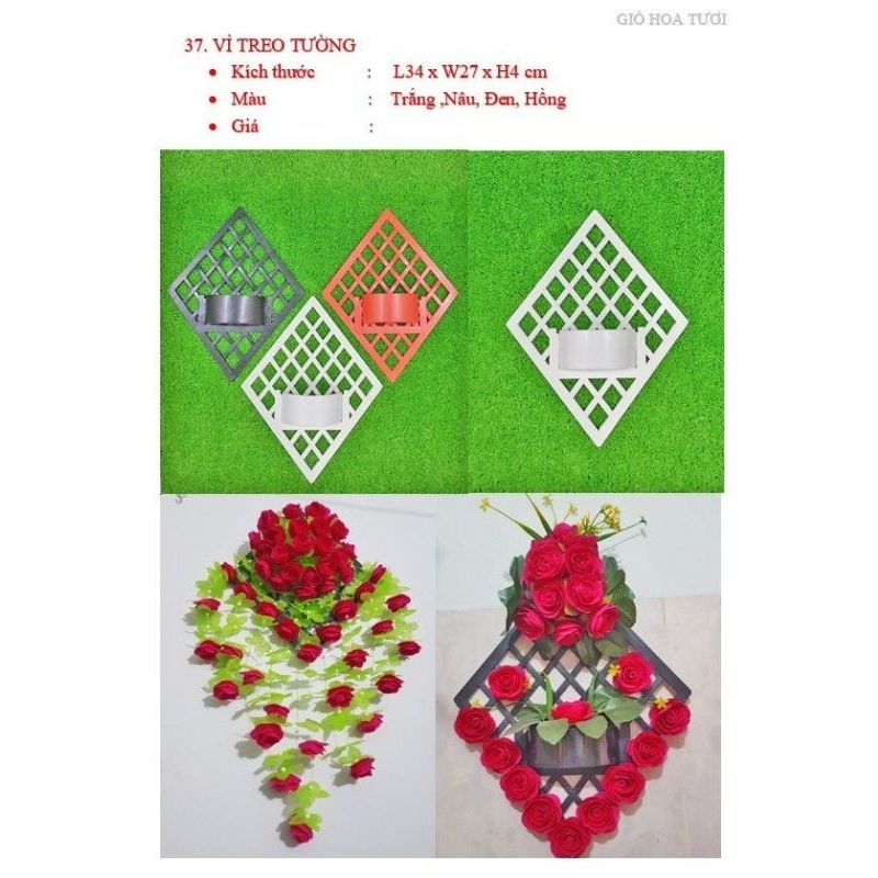 Vỉ Treo Tường 34x27 Combo 30 cái