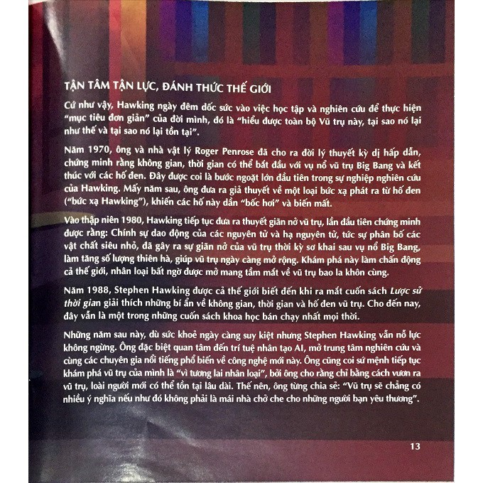 Sách - Stephen Hawking - Tận Tâm