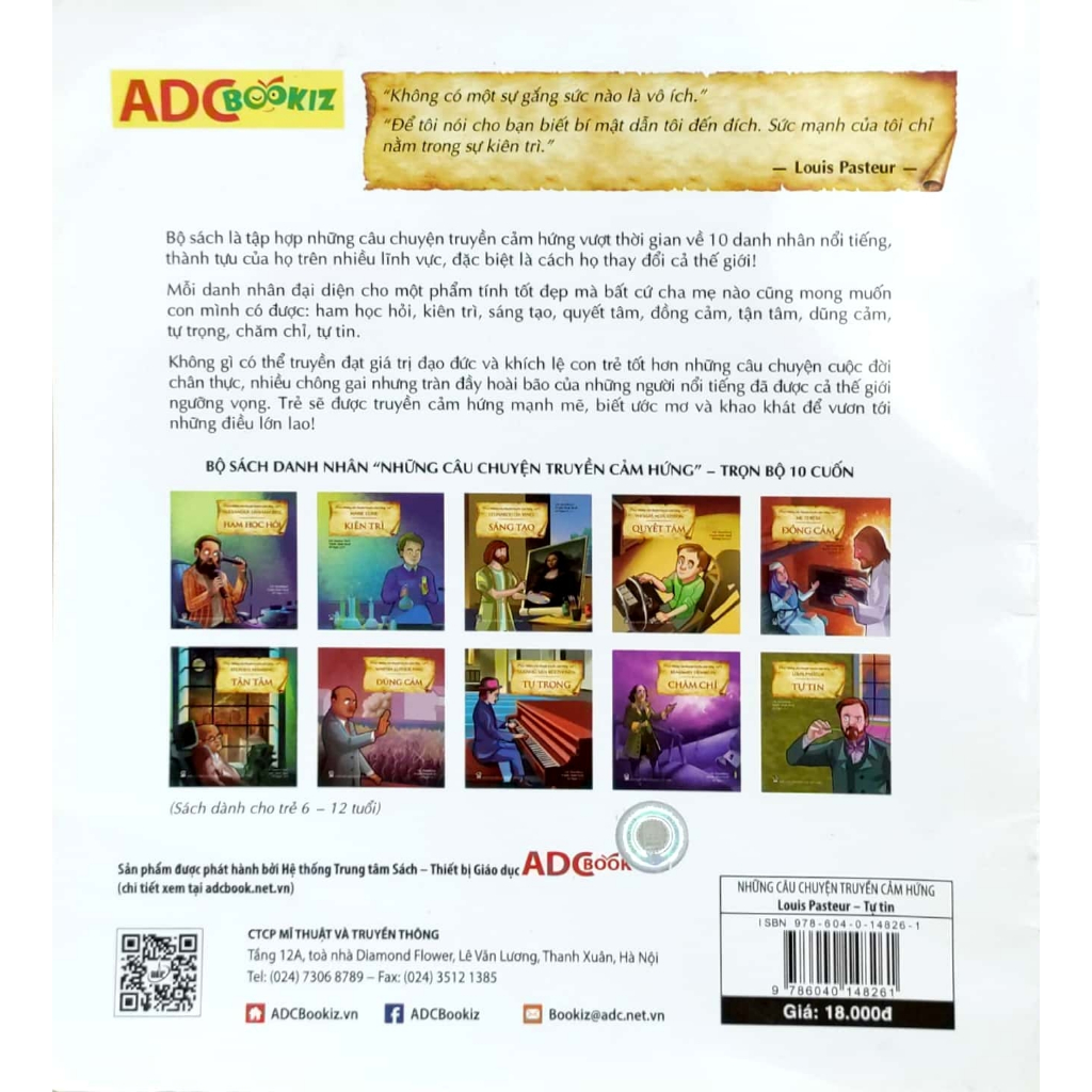 Sách - Louis Pasteur - Tự Tin