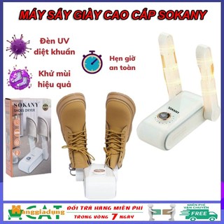 Máy sấy giày SOKANY cao cấp, Máy làm khô giày có tia cực tím khử mùi hôi, gấp gọn tiện lợi