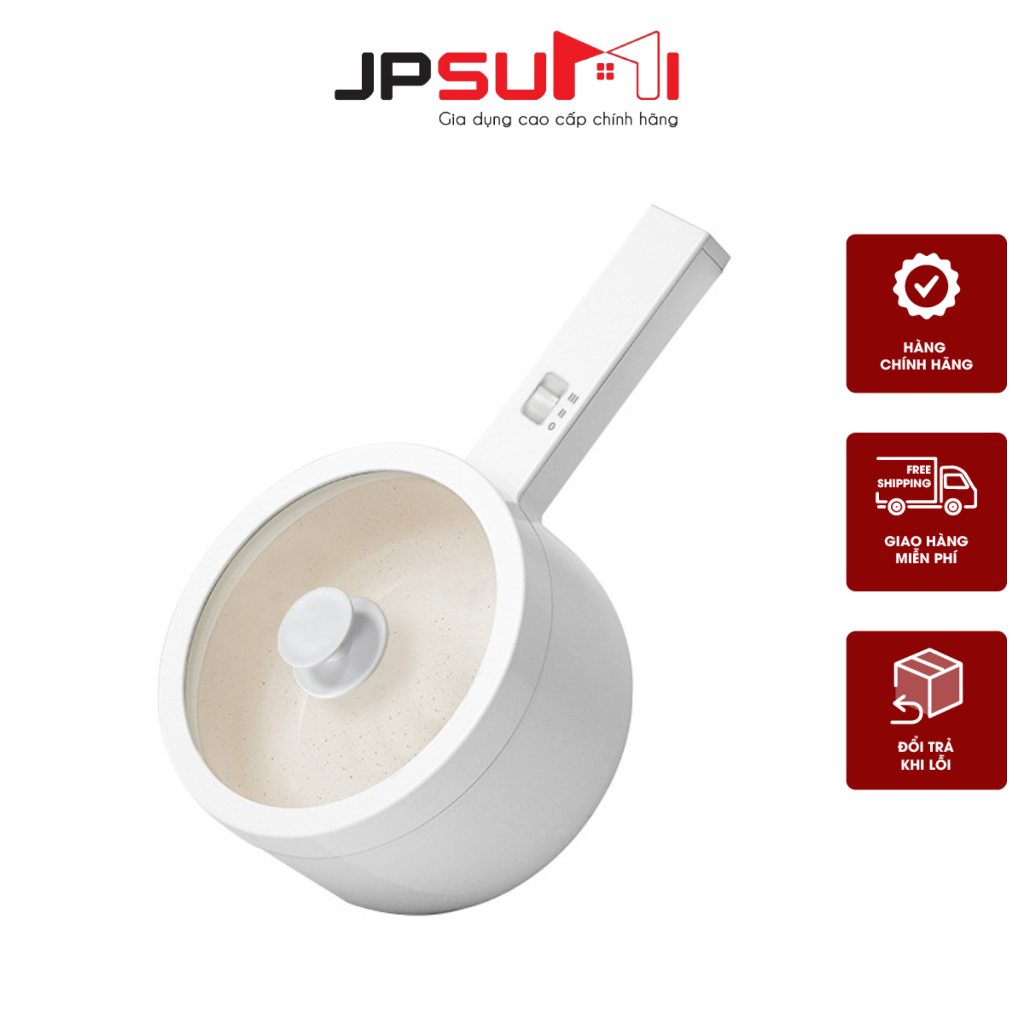 Nồi lẩu điện JPSUMI đa năng chống dính chất liệu gốm ceramic bảo hành chính hãng 12 tháng