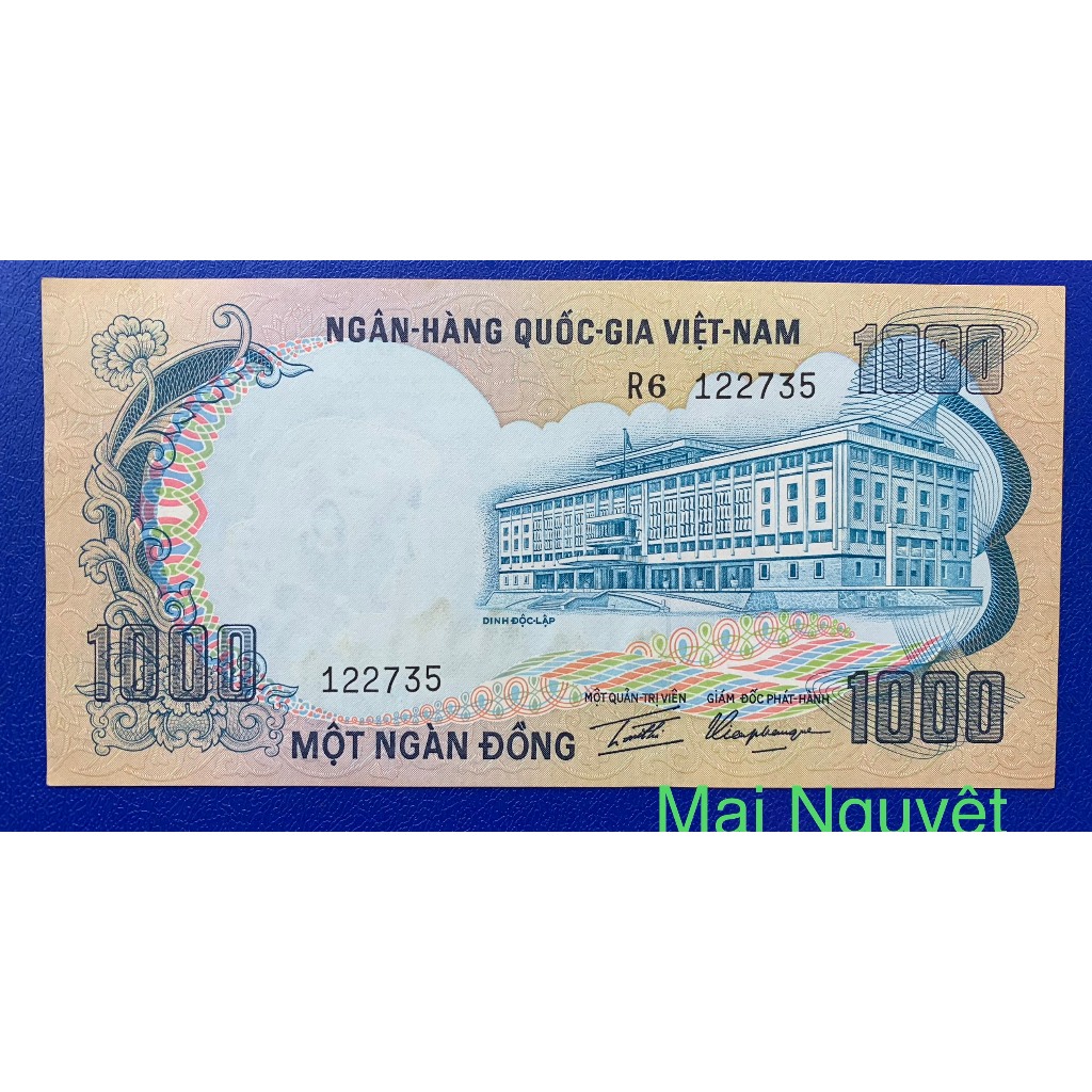 Sưu tầm tờ 1000 đồng con voi 1972