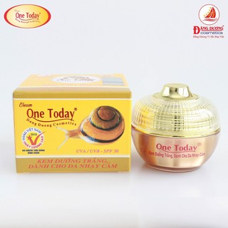 Kem dành cho da nhạy cảm dưỡng trắng da ốc sên one today Đăng Dương 8g