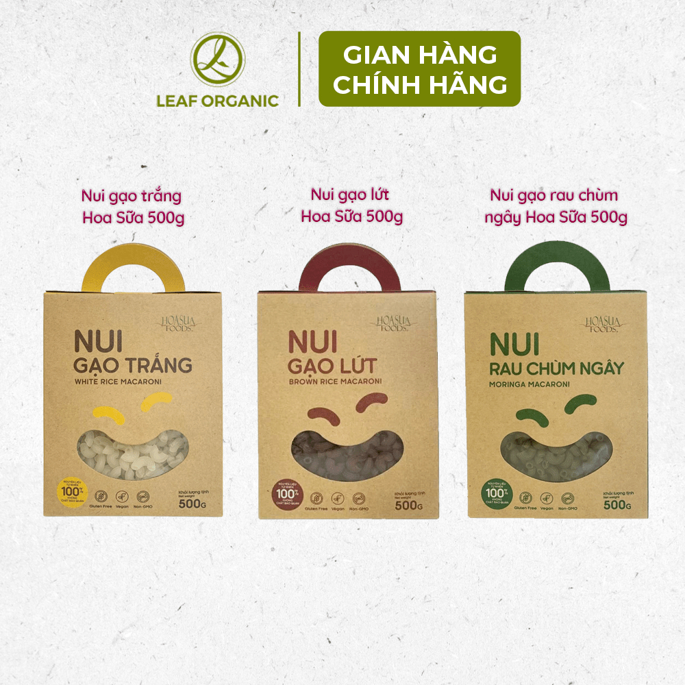 Nui gạo nhiều loại Hoa Sữa 500g