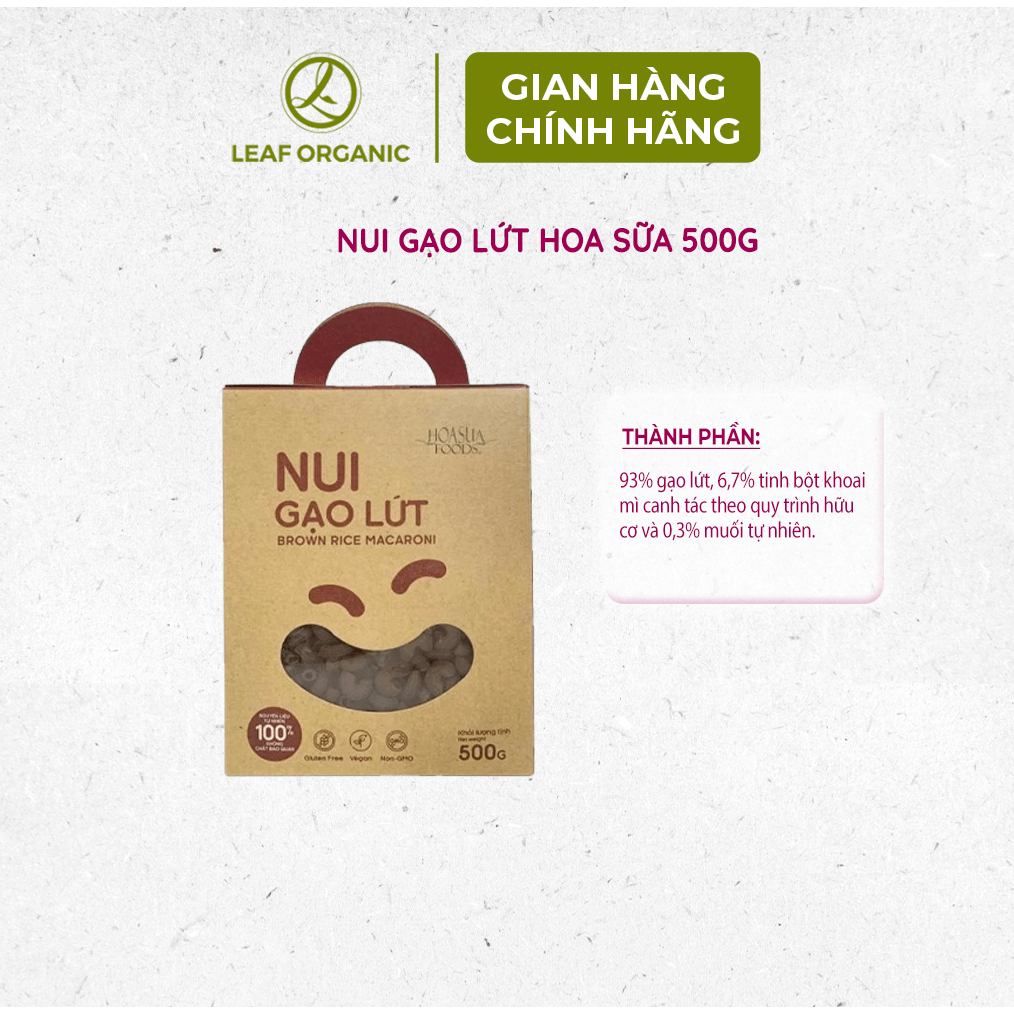 Nui gạo nhiều loại Hoa Sữa 500g