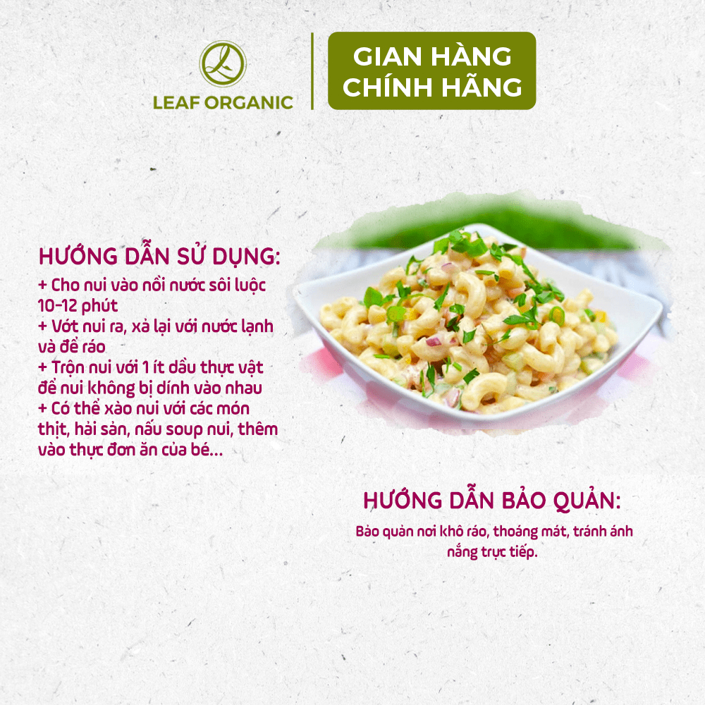 Nui gạo nhiều loại Hoa Sữa 500g