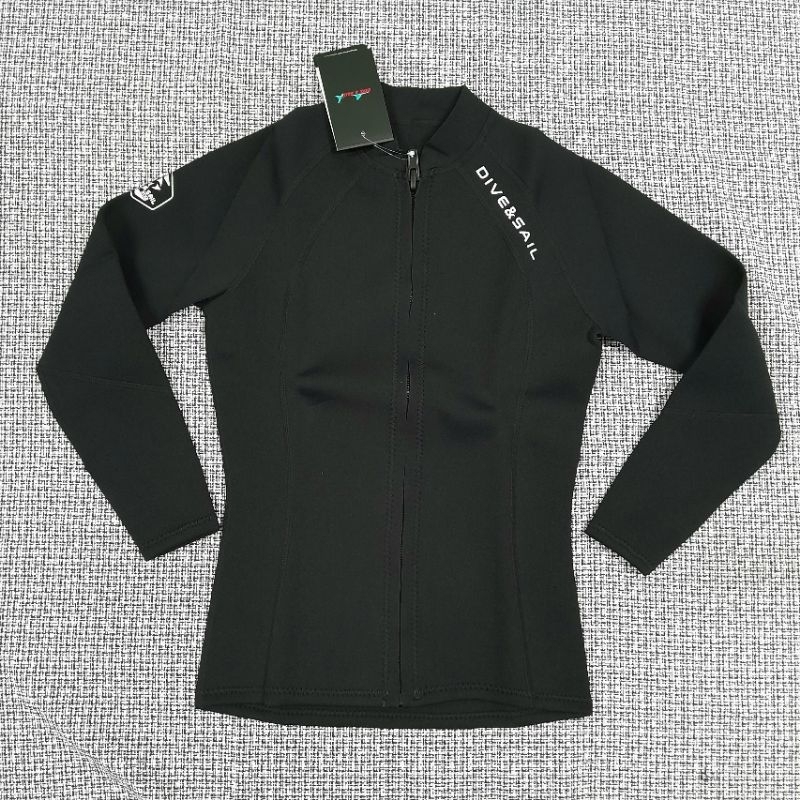 Áo bơi giữ nhiệt cho nam dài tay dày 2mm D240002M cao su neoprene hiệu Dive & Sail