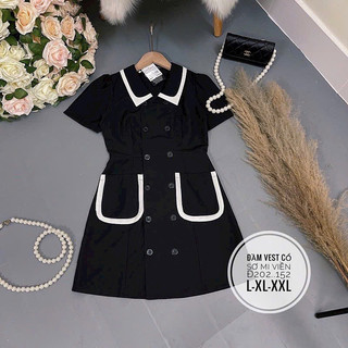 [N.T BIGSIZE] ĐẦM VEST VIỀN SƠ MI NÚT
