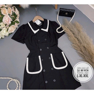 [N.T BIGSIZE] ĐẦM VEST VIỀN SƠ MI NÚT