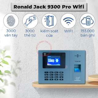 Máy chấm công vân tay, thẻ từ, password ronald jack 9300 pro wifi