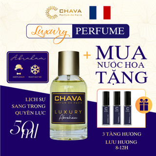 Nước Hoa Nam - Nước Hoa CHAVA Luxury ABRAHAM 50ml Chính Hãng - theo Tiêu Chuẩn Pháp (Lưu Hương 8-12H))
