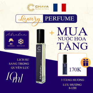 Nước Hoa Nam - Nước Hoa CHAVA Luxury ABRAHAM 10ml Chính Hãng - theo Tiêu Chuẩn Pháp (Lưu Hương 8-12H))