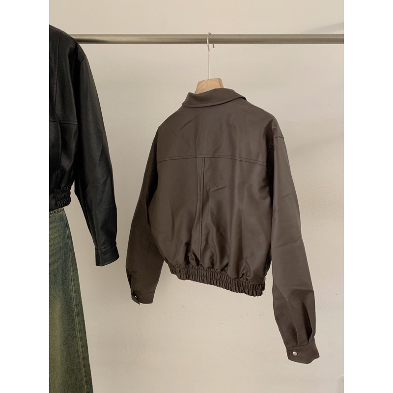 KAYY. Áo khoác da bo chun _ K1257