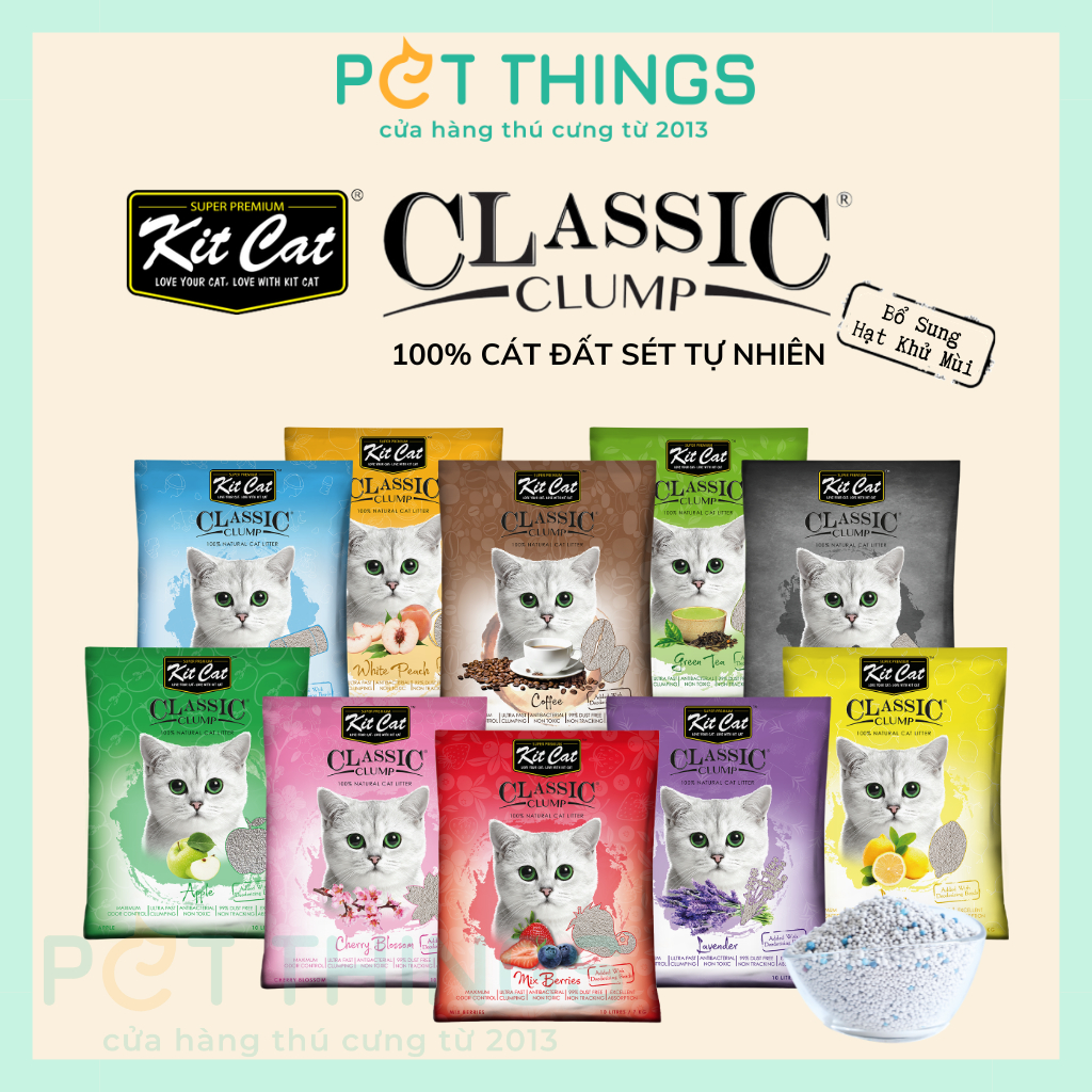 Cát Vệ Sinh Cho Mèo Kit Cat Classic Clump 10L