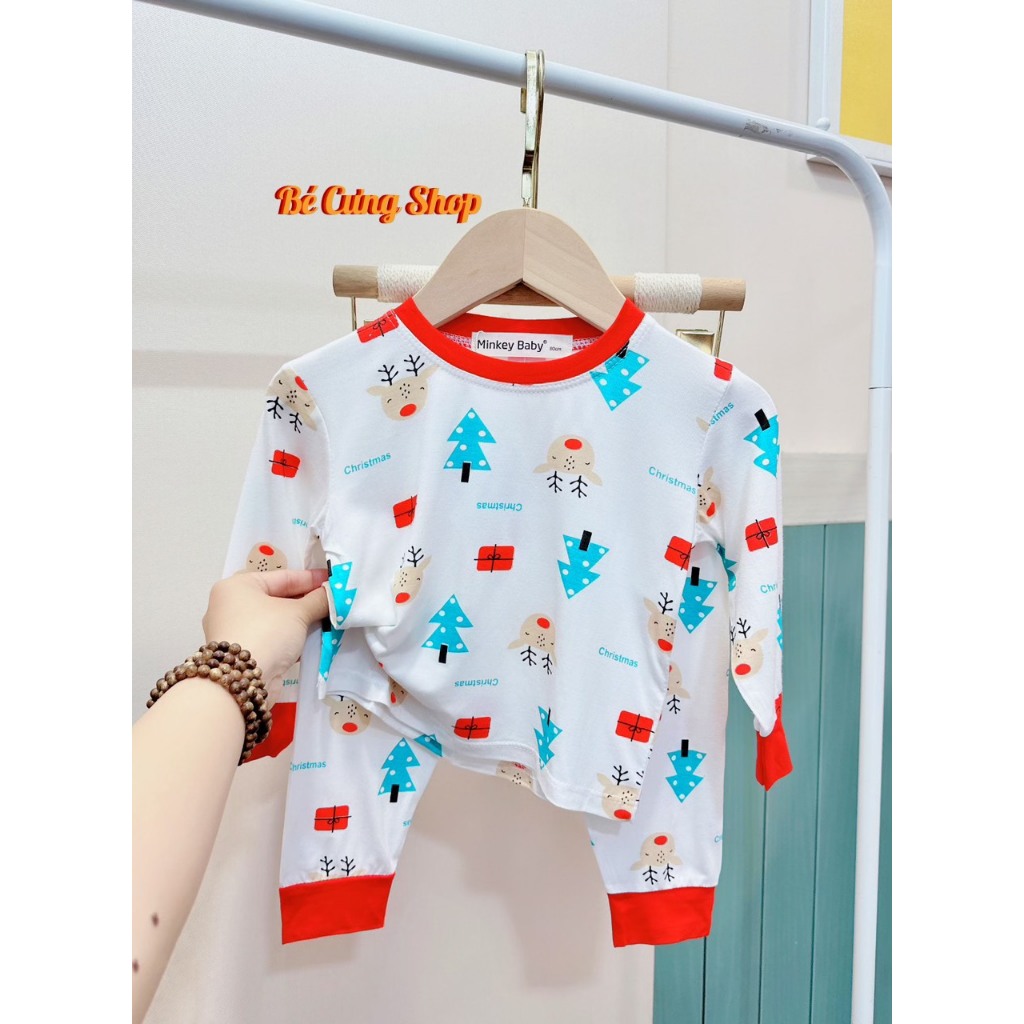 Đồ Giáng Sinh Cho Bé Trai, Bé Gái 💖 Bộ NOEL Minky Mom Chính Hãng Cho Bé Trai Bé Gái 💖 Chất Vải Co Giản Thấm Hút Mồ Hôi