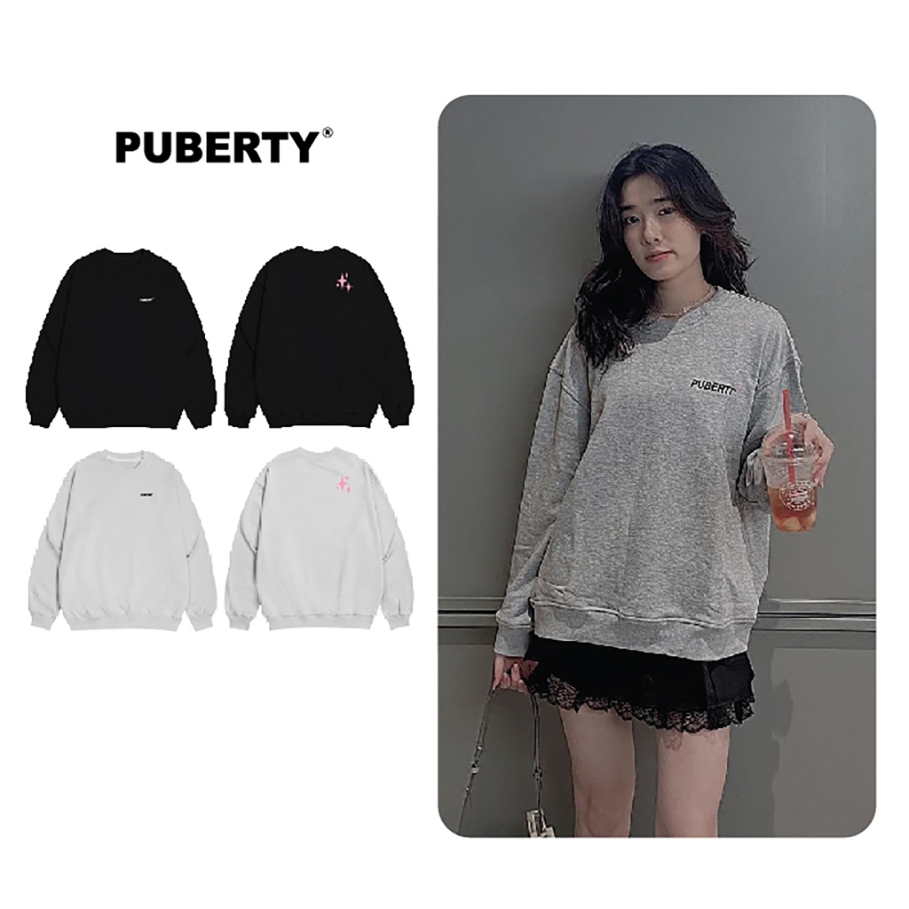 áo sweater localbrand PUBERTY BASIC STAR SWEATER