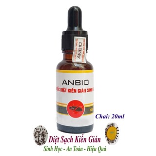 Chai diệt kiến gián Sinh học ANBIO Chai 20ml Dạng nhỏ giọt Diệt sạch kiến gián An toàn Hiệu quả Xuất xứ Việt Nam