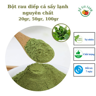 Bột rau diếp cá nguyên chất sấy lạnh trị mụn - gói 20gr, 50gr, 100gr