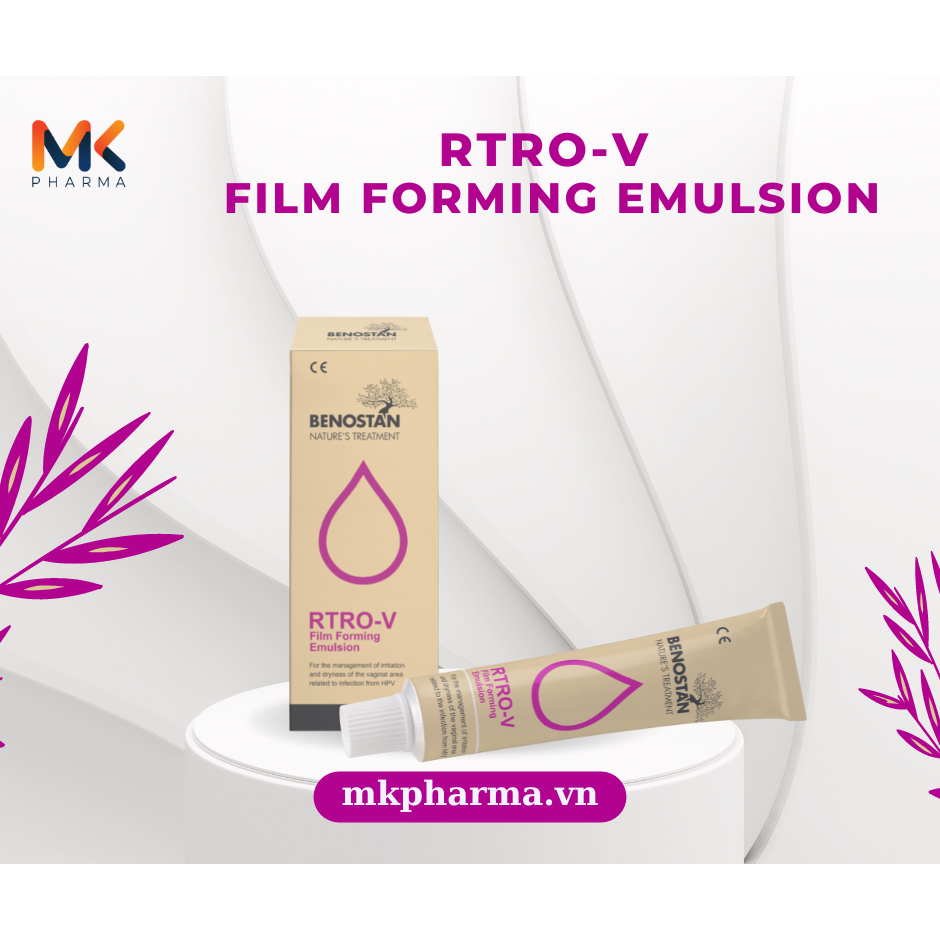 Combo 3 tháng hỗ trợ đào thải H.P.V RTRO-V Film Forming Emulsion