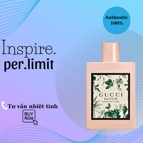 🍬Nước hoa Nữ Gucci Bloom Acqua Di Fiori 5ml/10ml/20ml 𝐈𝐧𝐬𝐩𝐢𝐫𝐞.𝐩𝐞𝐫.𝐥𝐢𝐦𝐢𝐭