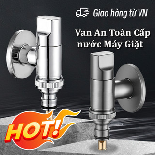 Angle Valve G1/2 Stainless Steel Washing Machine Faucet Water Stop Valve