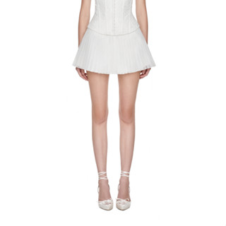 JUBIN STUDIO | Chân váy chữ A vải voan dập ly (CHARLIE SKIRT)