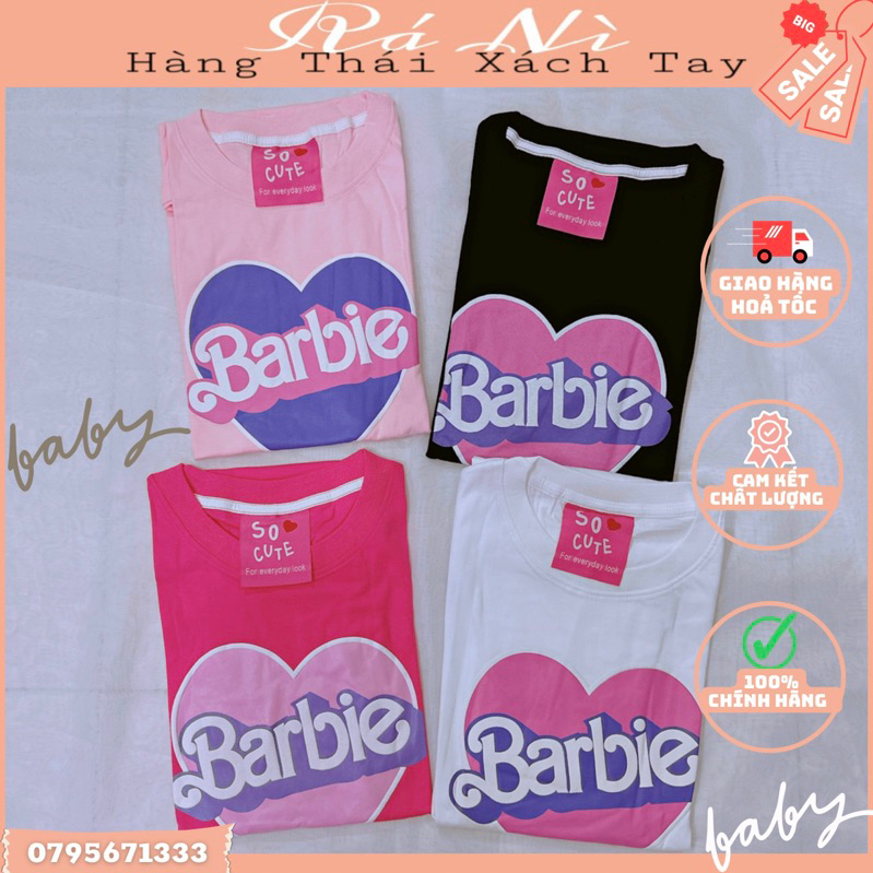 Áo Phông, Áo Thun Barbie Thái Lan Oversize Hãng So Cute Thái Lan - Áo Thun Socute Thái Lan