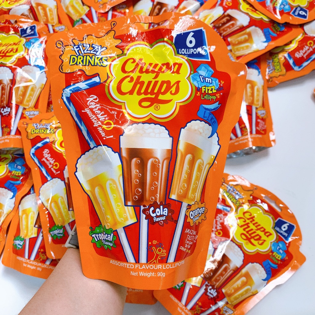 Kẹo Mút Chupa Chups Fizzy Drinks