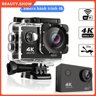 Camera hành trình xe mát gắn mũ bảo hiểm Sport camera 4K, Cam hành trình cho xe máy, xe đạp, đi phượt, di lịch