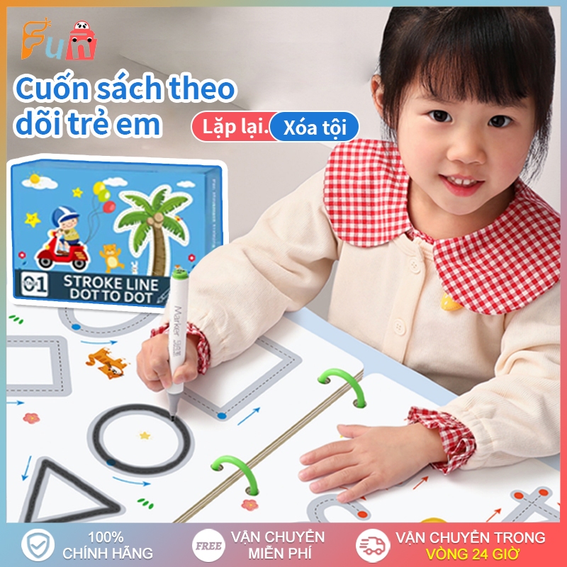 Combo Tập Tô Vẽ Thông Minh Loại Bỏ 36/64 Trang Đồ Chơi Montessori Có Thể Tái Sử Dụng Cho Trẻ Em Đồ Chơi Giáo Dục
