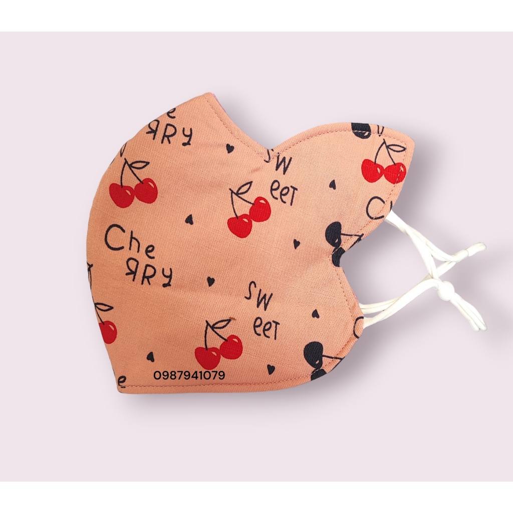 Khẩu trang chống nắng tai mèo 3 lớp, khẩu trang vải chống nắng cao cấp nhiều màu