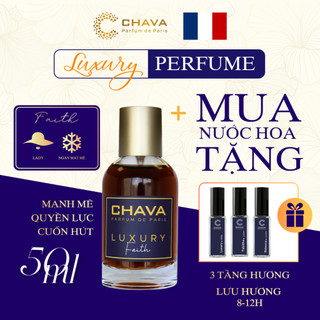 Nước Hoa Unisex - Nước Hoa CHAVA Luxury FAITH 50ml Chính Hãng - theo Tiêu Chuẩn Pháp (Lưu Hương 8-12H))