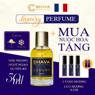 Nước Hoa Unisex - Nước Hoa CHAVA LOVE Luxury 50ml Chính Hãng - theo Tiêu Chuẩn Pháp (Lưu Hương 8-12H))