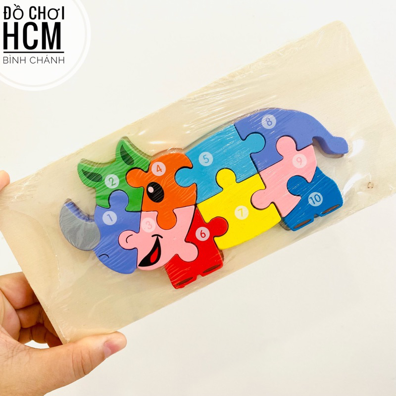 Đồ chơi trẻ em lắp ghép gỗ, xếp hình động vật, mô hình xe ô tô, máy bay, đồ chơi giáo dục trí tuệ thông minh