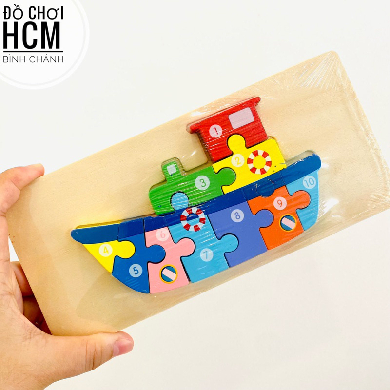 Đồ chơi trẻ em lắp ghép gỗ, xếp hình động vật, mô hình xe ô tô, máy bay, đồ chơi giáo dục trí tuệ thông minh