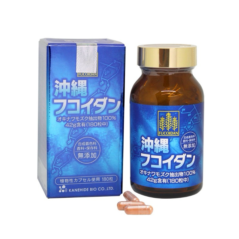 Viên Uống Hỗ Trợ Ngừa Ung Thư Fucoidan Okinawa Xanh 180 Viên Nhật Bản