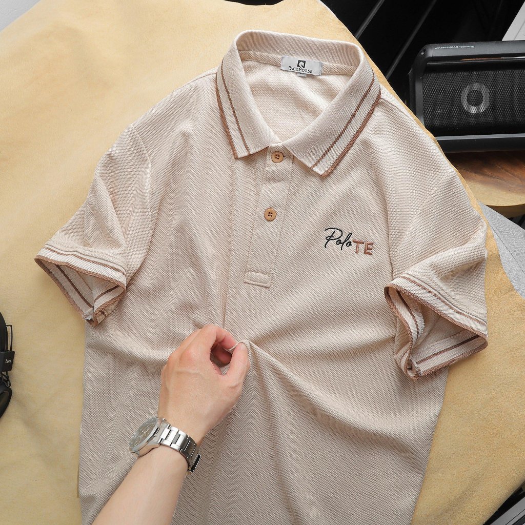 Áo polo Nam tay ngắn TE Thun cá sấu Lục Giác Thoáng Mát Lịch Lãm Đứng form