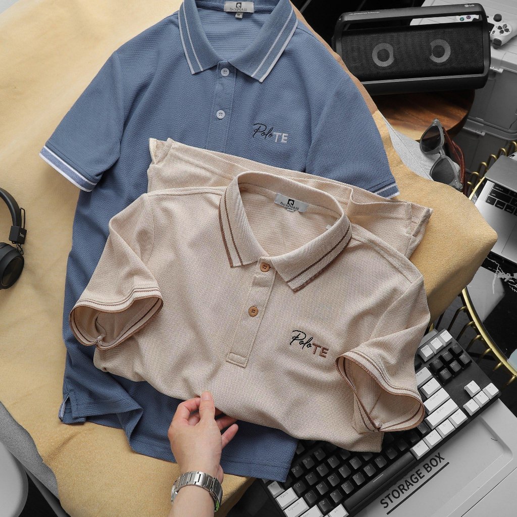 Áo polo Nam tay ngắn TE Thun cá sấu Lục Giác Thoáng Mát Lịch Lãm Đứng form