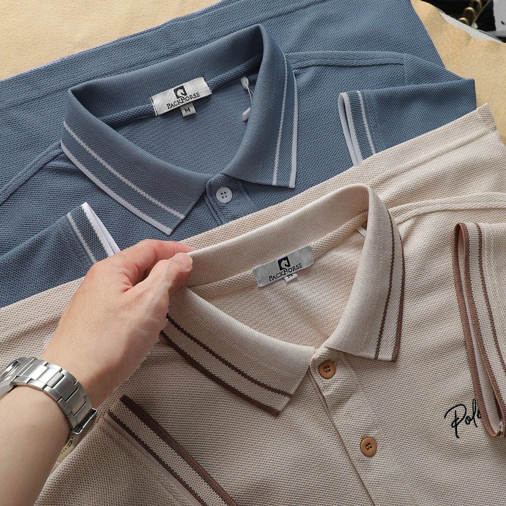 Áo polo Nam tay ngắn TE Thun cá sấu Lục Giác Thoáng Mát Lịch Lãm Đứng form