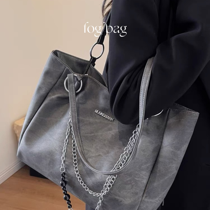 BLEUZ Túi Tote Đeo Vai Thiết Kế Mới Thời Trang Phối Màu Loang Trendy Dành Cho Nữ - FOG BAG