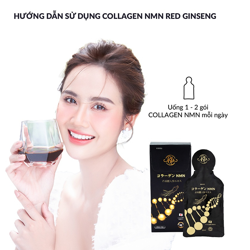 Collagen NMN Red Ginseng HUYỀN PHI  chính hãng làm đẹp da cải thiện nội tiết